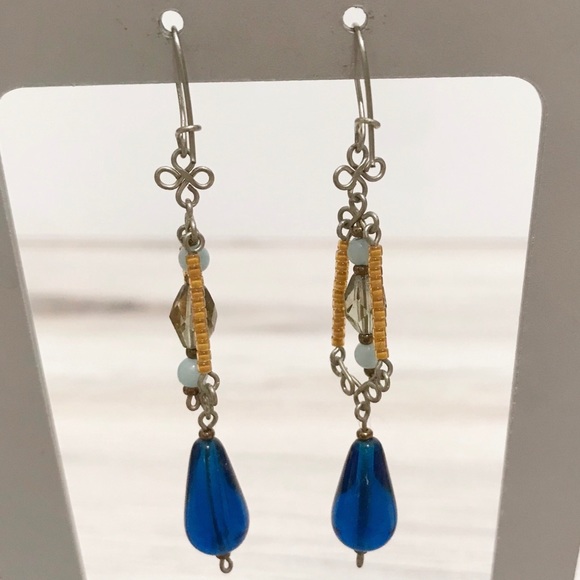 • Artisan • Beaded Drop Earrings - Picture 4 of 4
